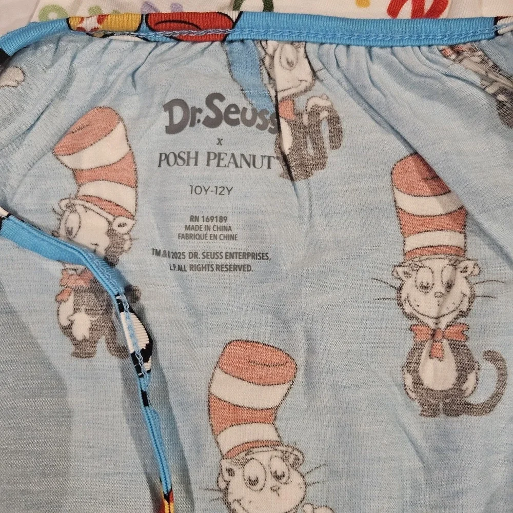 Posh Peanut Dr Seuss Cat in the Hat Bamboo Tank & Ruffle Short‎ Set Girls 10/12